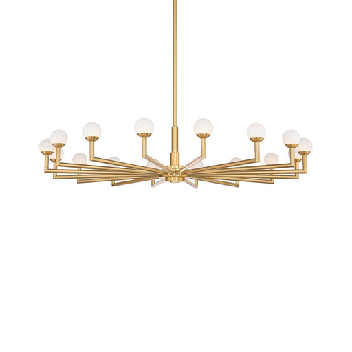 Glammis 16-Light Chandelier in Vintage Brass