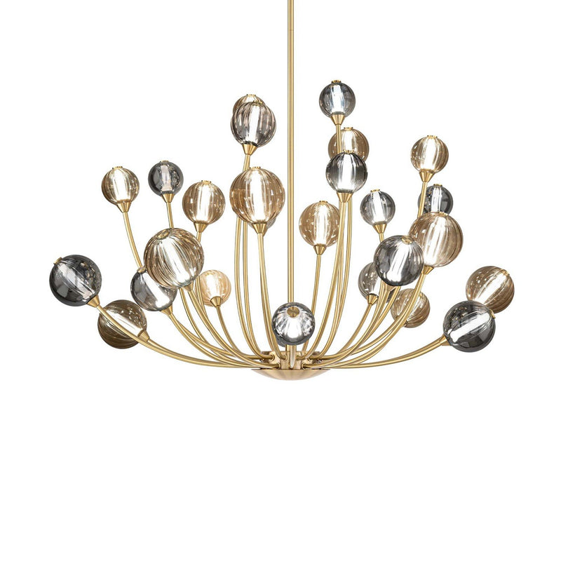 Ballarina 28-Light Chandelier in Vintage Brass