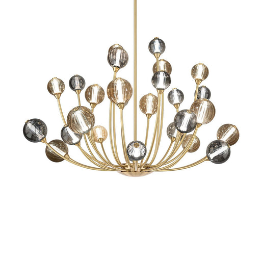 Ballarina 28-Light Chandelier in Vintage Brass