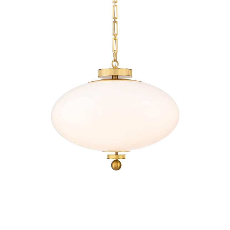 Glossey Pendant in Vintage Brass