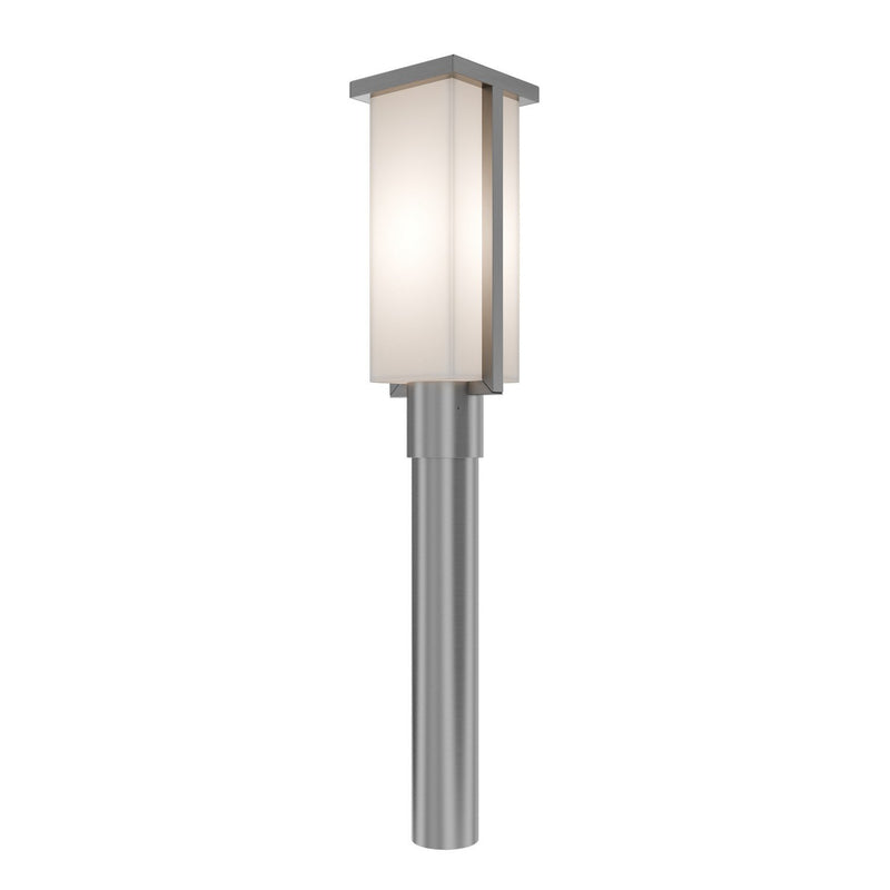 Ledge Outdoor Post Light in Brushed Aluminum