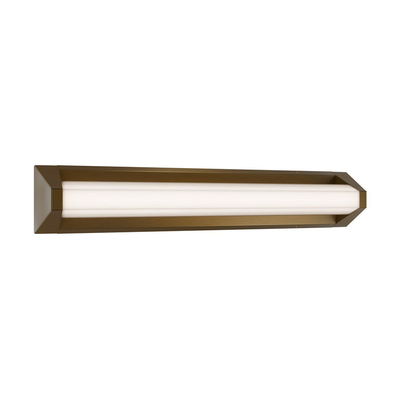 Swale 27" Bath Vanity Light in Aged Brass