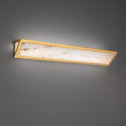Lena 4-Light 36" Bath Vanity Light in Aged Brass