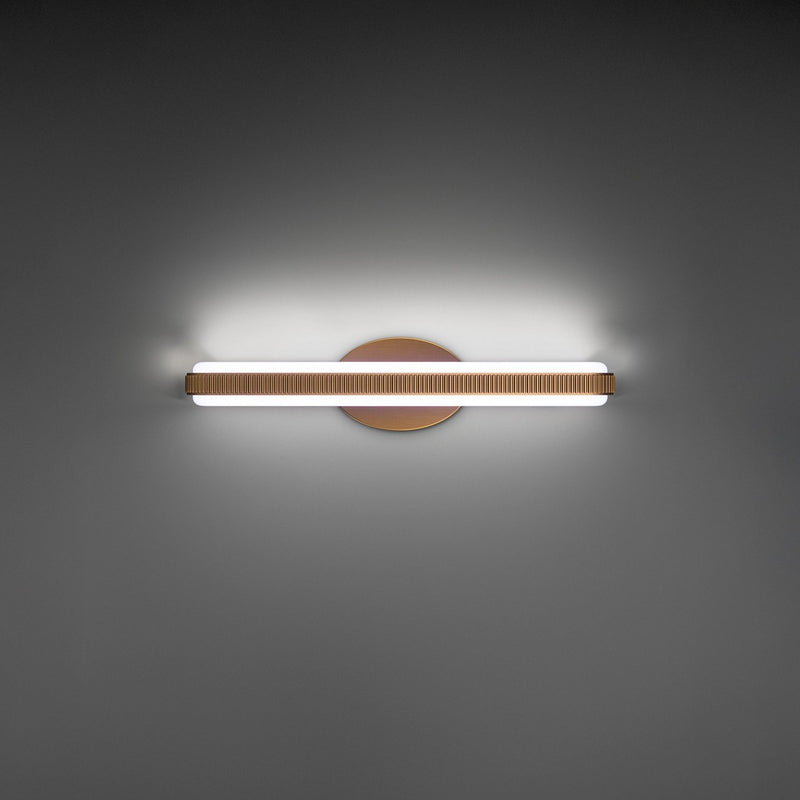 Mainline 2-Light 20" Bath Sconce in Aged Brass