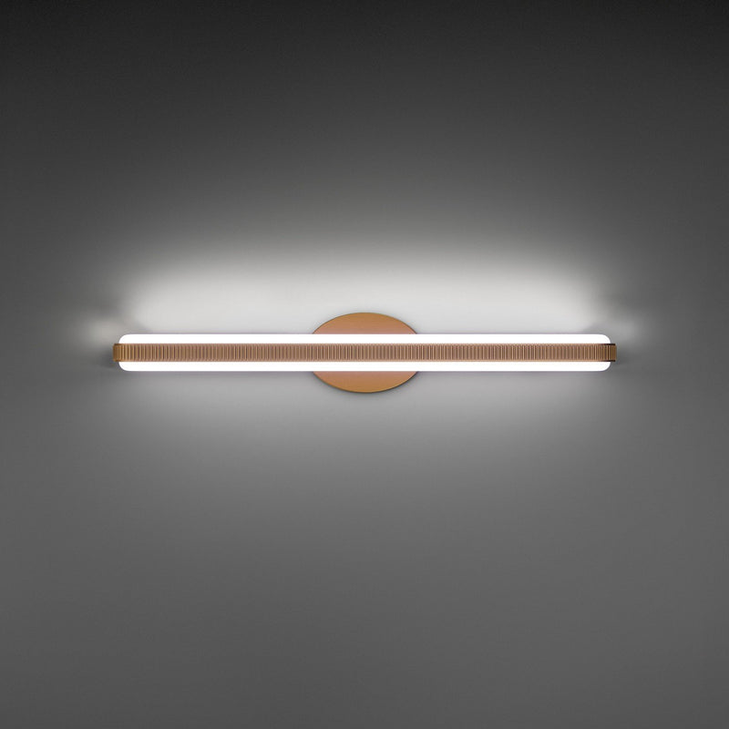 Mainline 2-Light 28" Bath Sconce in Aged Brass