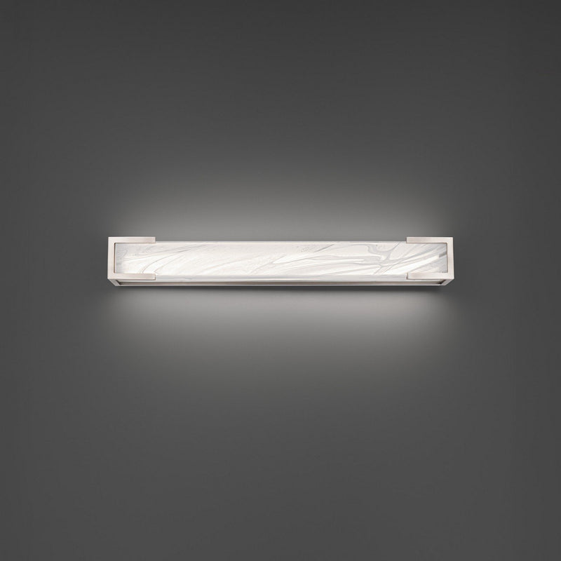 Frozen Zone Bath Sconce in Brushed Nickel