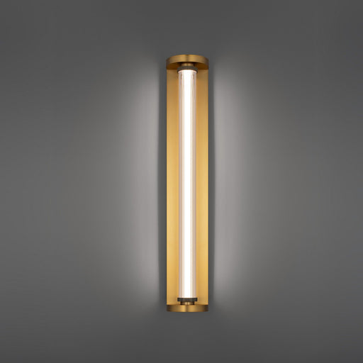 Iconix 28" Bath Sconce in Aged Brass