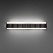 Magnate 2-Light 27" Bath Sconce in Basalt Stone/black