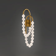Parel 24-Light Wall Sconce in Aged Brass
