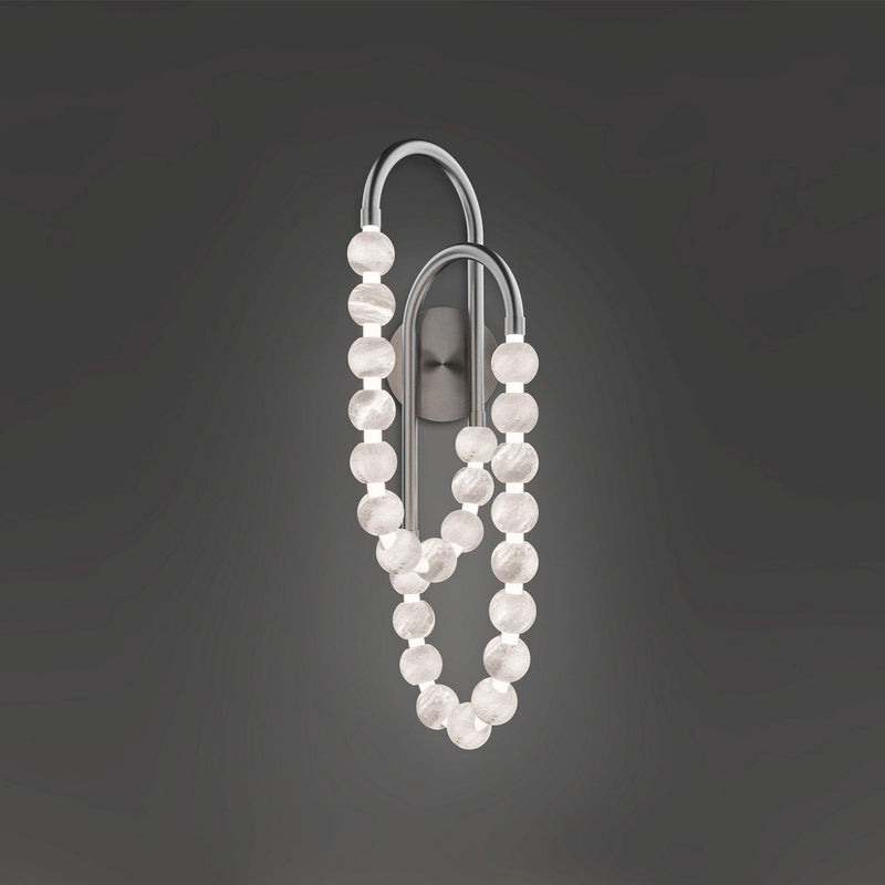 Parel 24-Light Wall Sconce in Antique Nickel