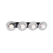 Fresco 4-Light Bath Vanity Light in Black