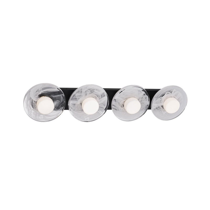 Fresco 4-Light Bath Vanity Light in Black