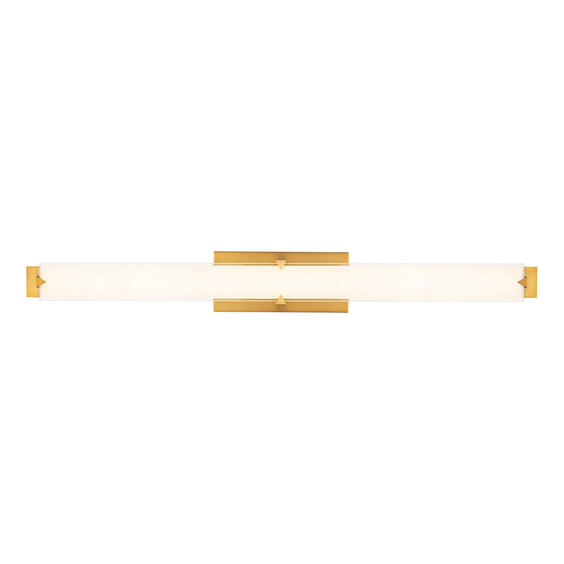 Carlisle 37" Bath Vanity Light in Aged Brass