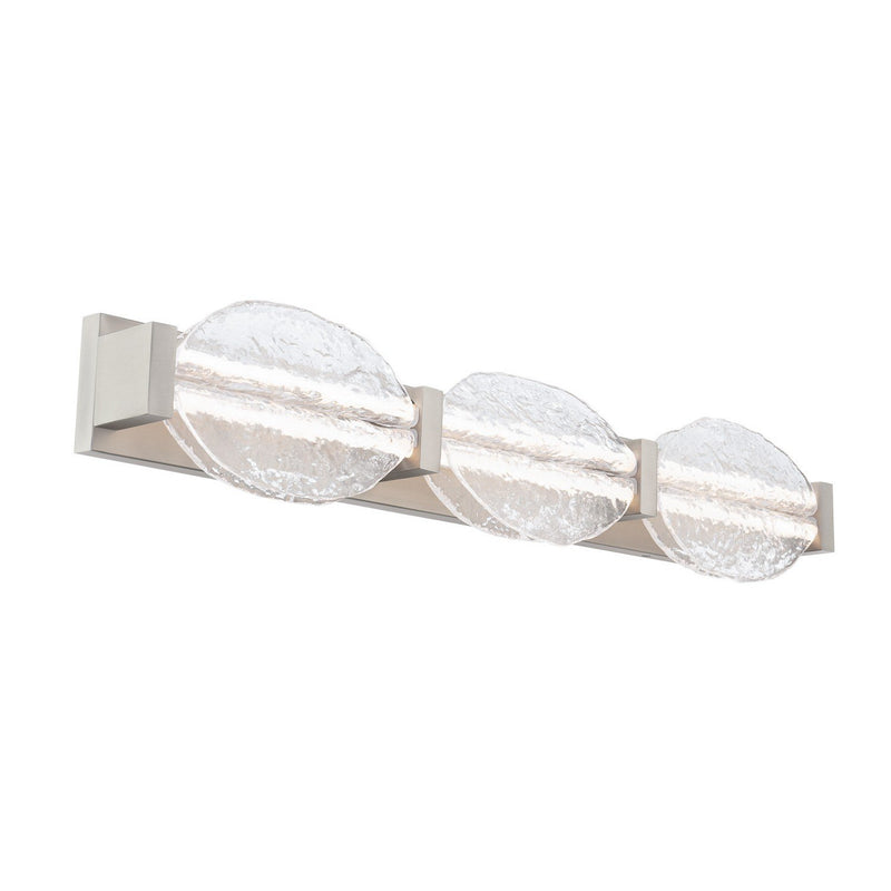 Deco 3-Light Bath Vanity Light in Brushed Nickel
