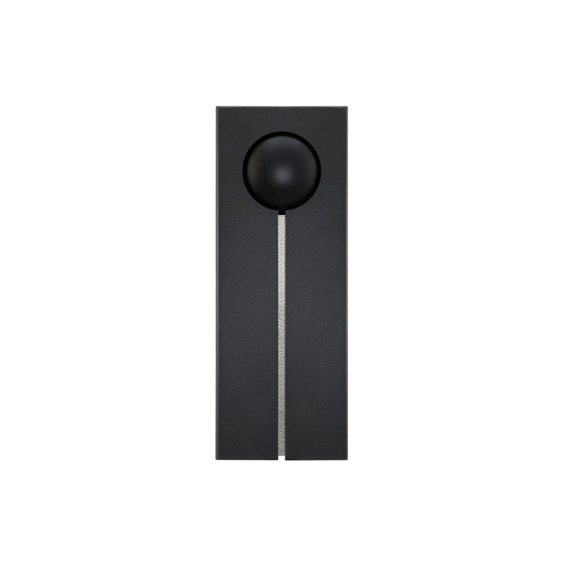 Keyhole Large Outdoor Wall Sconce in Black/textured Brushed Nickel