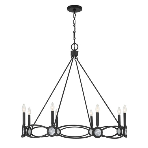 Minette 8-Light Chandelier in Matte Black
