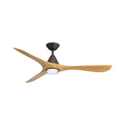 Carve 60" Outdoor Ceiling Fan in Bronze / Honey Oak