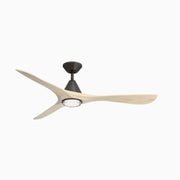 Carve 60" Outdoor Ceiling Fan in Bronze / White Oak