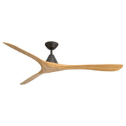 Carve 72" Outdoor Ceiling Fan in Bronze / Honey Oak