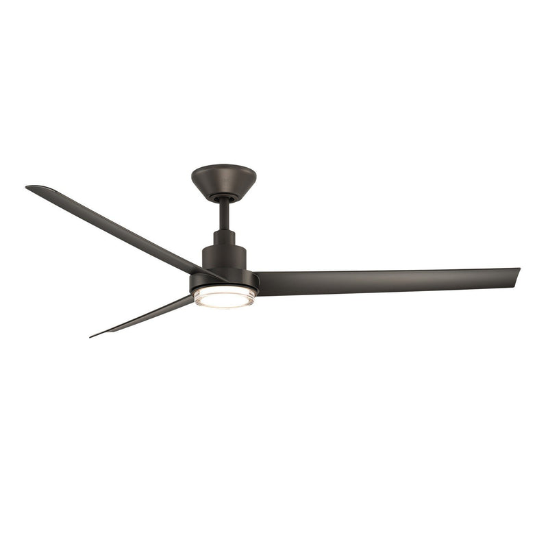 Bolo 62" Outdoor Ceiling Fan with Light in Bronze