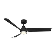 Chill 54" Outdoor Ceiling Fan with Light in Matte Black