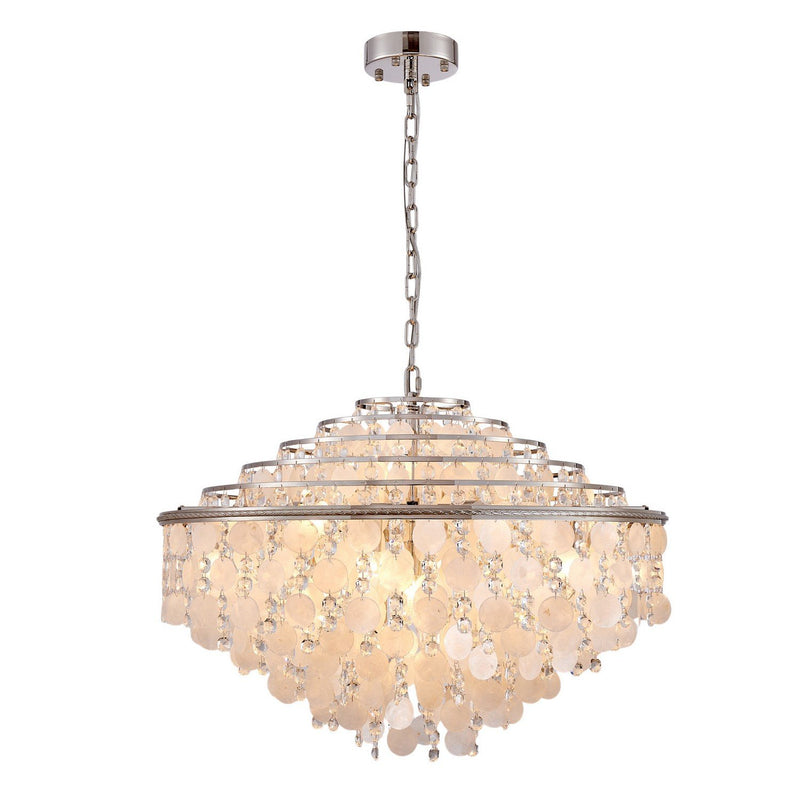 Avara 24-Light Chandelier in Polished Nickel