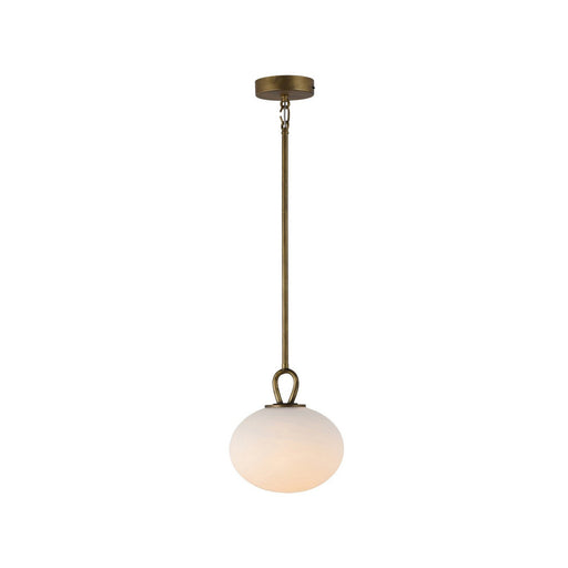 Velora LED Mini Pendant in Legacy Brass