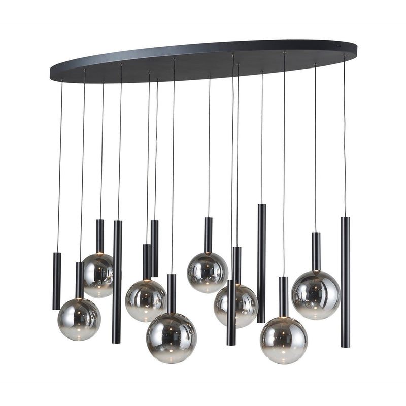 Modella 14-Light LED Linear Pendant in Black