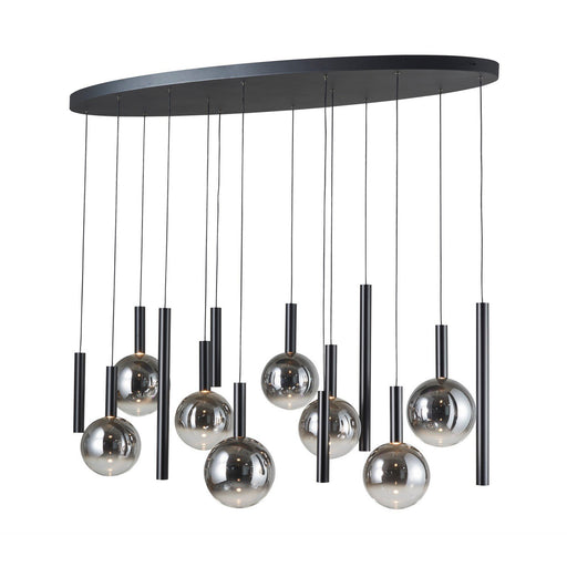Modella 14-Light LED Linear Pendant in Black