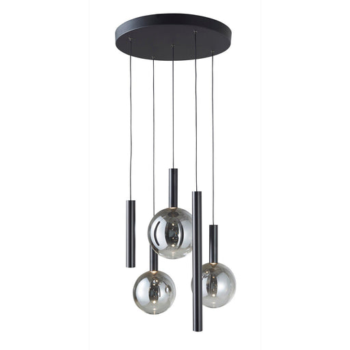 Modella 5-Light LED Cluster Pendant in Black