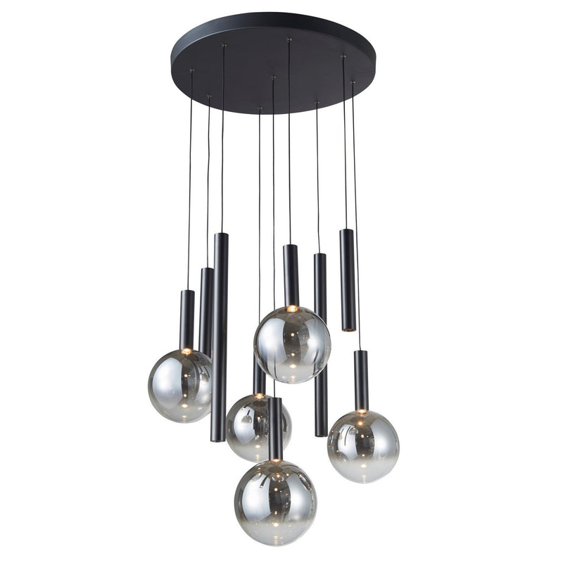 Modella 9-Light LED Cluster Pendant in Black