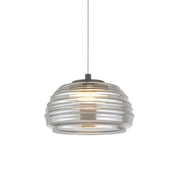 Haze LED Pendant in Black/smoke