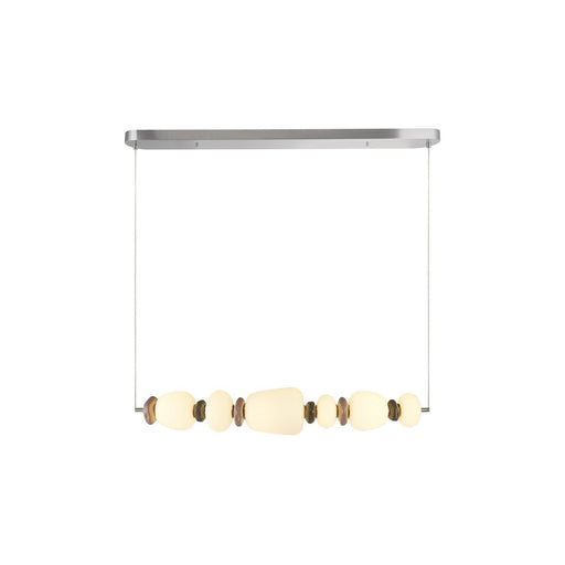 Strata 40.5" LED Linear Pendant in Satin Nickel