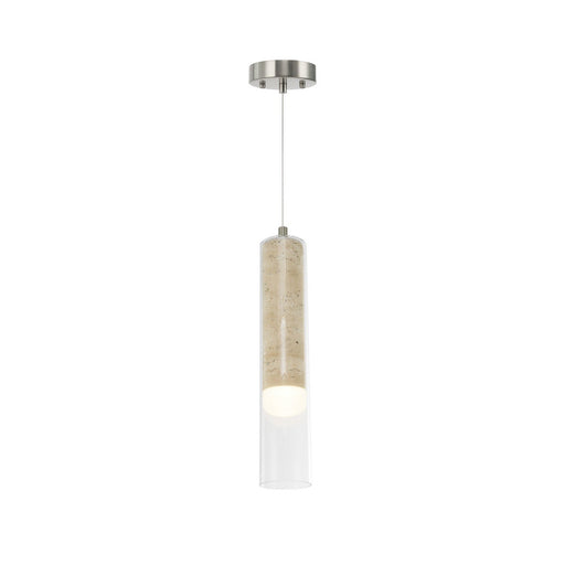 Zara LED Mini Pendant in Brushed Nickel