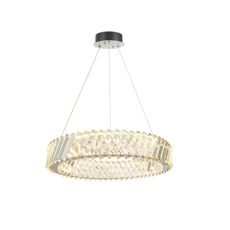 Alya 17" LED Pendant in Polished Nickel