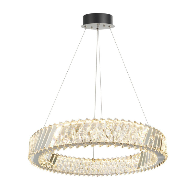 Alya 24" LED Pendant in Polished Nickel