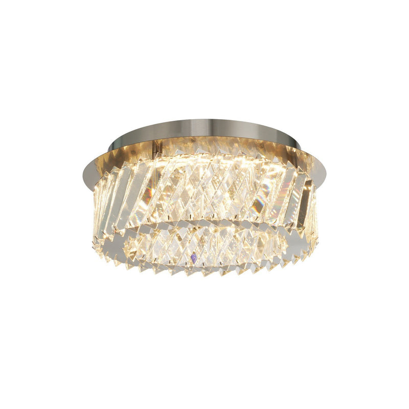 Alya 12" LED Flush Mount in Polished Nickel