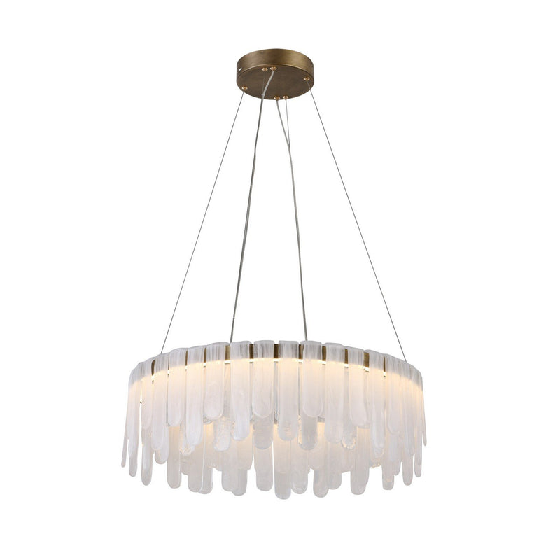 Roselle 25" LED Pendant in Legacy Brass