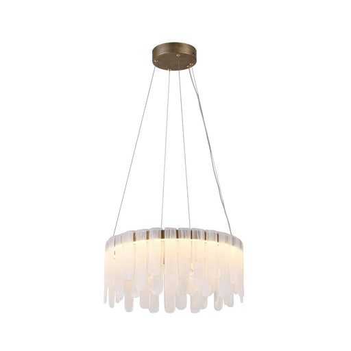 Roselle 18.5" LED Pendant in Legacy Brass