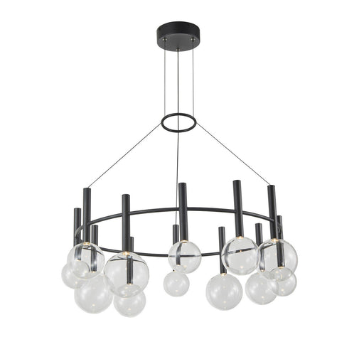 Terra 12-Light LED Chandelier in Black