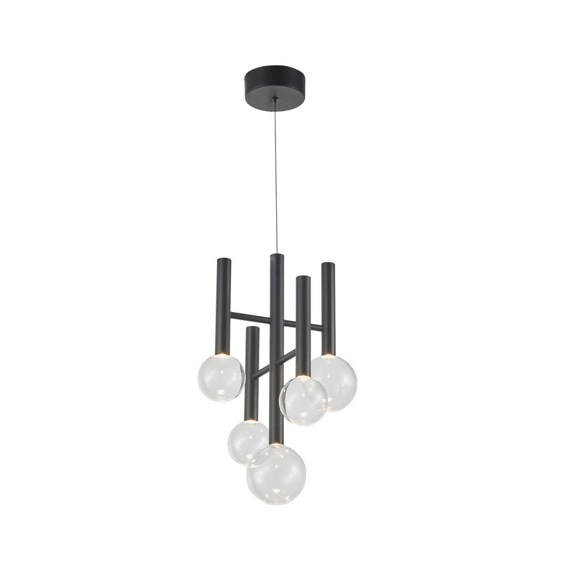 Terra 5-Light LED Chandelier in Black