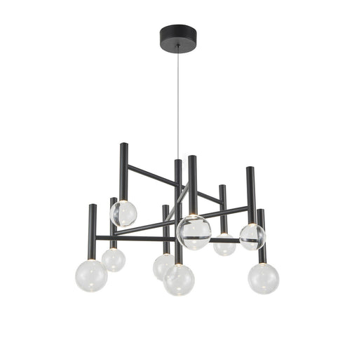 Terra 9-Light LED Chandelier in Black