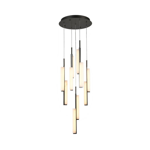 Lumina 20" LED Cluster Pendant in Forged Bronze
