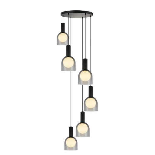 Juna 6-Light Pendant in Black