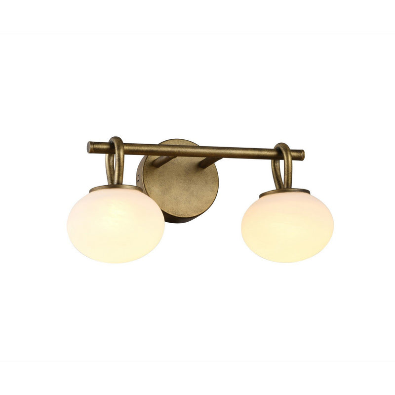 Velora 2-Light LED Bath Vanity Light in Legacy Brass