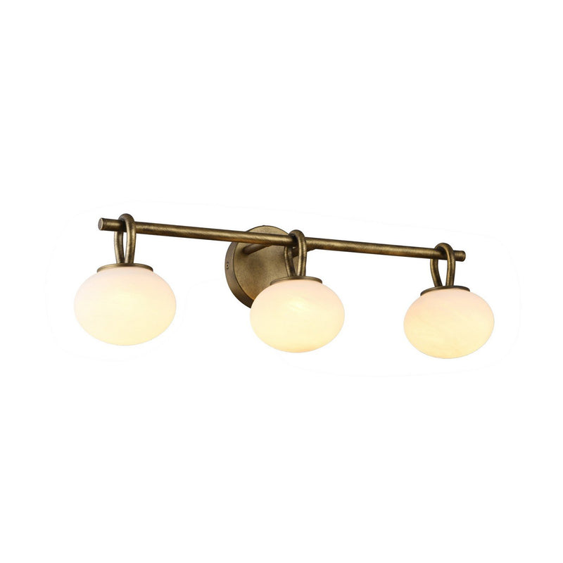 Velora 3-Light LED Bath Vanity Light in Legacy Brass
