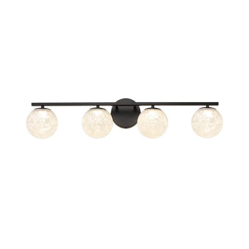 Forma 4-Light LED Bath Vanity Light in Black