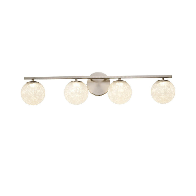 Forma 4-Light LED Bath Vanity Light in Brushed Nickel