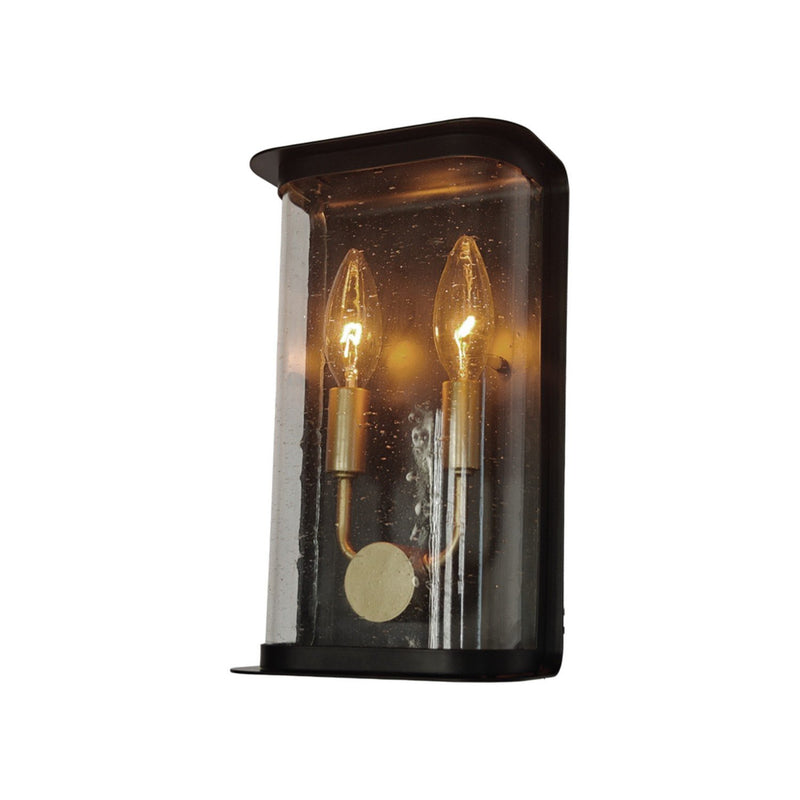 Stonegate 2-Light Outdoor Wall Lantern in Black