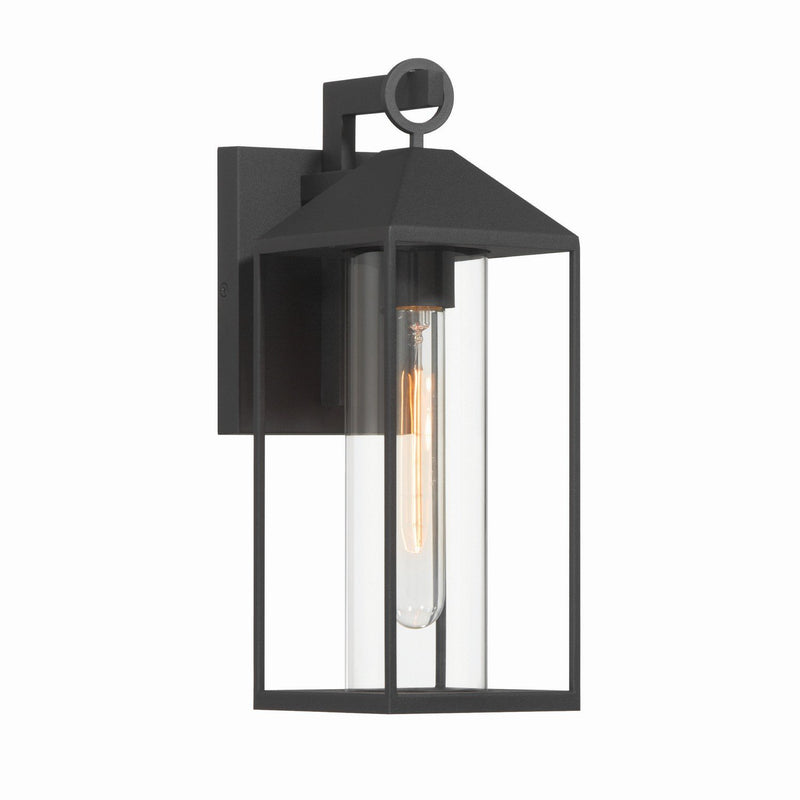 Portside Outdoor Wall Lantern in Black